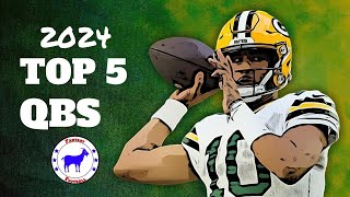 Top 5 Fantasy QBs 2024  Fantasy Football Goat 🔥🔥🔥 fantasyfootball fantasysports nfl trending [upl. by Asirahc]