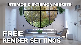 Free Lumion Presets Exterior and Interior  LUMION 10  LUMION 11  LUMION 12 [upl. by Kimberlee]