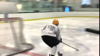 Henry Rybinski  crossovers into fake and shot in stride drill  BWC Bantam AAA [upl. by Yelsgnik]