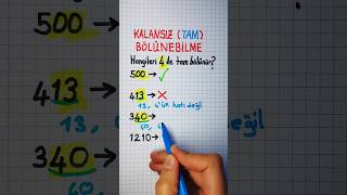 6SINIF🟢4️⃣İLE TAM BÖLÜNME KURALI📌Son İki Basamağı 0️⃣0️⃣ yada 4️⃣ün Katı➡️ bölünebilmekuralları✅️ [upl. by Zetrac313]