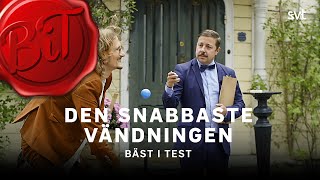 Marcus Berggren med snabbaste vändningen någonsin  Bäst i test 2022  SVT [upl. by Pouncey]