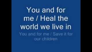 michael jackson  heal the world lyrics [upl. by Ateval]