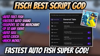 GOD Fisch Script GUI  Hack  MOBILEPC  INSTANT CATCH And FASTEST AUTO SKATE OP [upl. by Nosremaj]