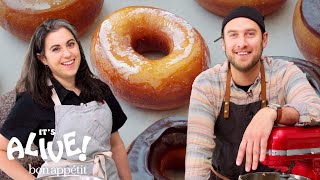 Brad and Claire Make Doughnuts Part 1 The Beginning  Its Alive  Bon Appétit [upl. by Eedahs321]