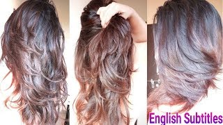 3 Step DIY Deep Layer Cut At Home  How To Trim HairCut In Hindi  AlwaysPrettyUseful [upl. by Lora919]