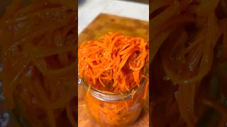 Quick amp Easy Korean Carrot Salad Recipe 🌶️  Delicious Morkovcha in Minutes 🥕 [upl. by Leahcimnaes]