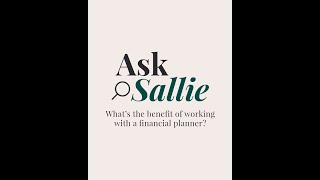 AskSallieKrawcheck Whats the benefit of working with a financial planner [upl. by Legir]