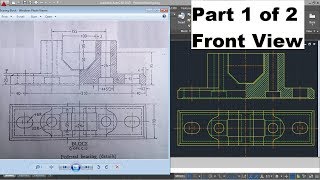 AutoCAD Training Exercises for Beginners  5 [upl. by Ahsaetan981]