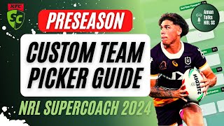 TRADE PLANNER TEAM PICKER amp DRAW SPREADSHEET GUIDE  NRL SuperCoach 2024 [upl. by Cofsky101]