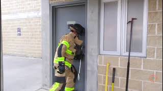 Conventional forcible entry inward swinging door [upl. by Kass859]