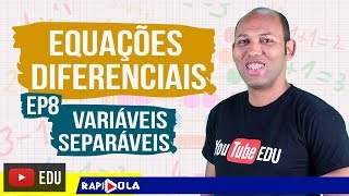 Equações Diferenciais Separáveis 🔴 EXEMPLO RESOLVIDO 8 [upl. by Nikolas190]