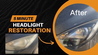 Restoring headlights in under 5 minutes [upl. by Ihc]