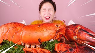 Mukbang 75kg 초대왕 랍스터🦞GIANT KING LOBSTER ASMR Eatingsound eatingshow Ssoyoung [upl. by Nylakcaj179]