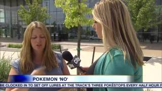 Video Pokémon Go crowds escalating posing danger [upl. by Nosemyaj]