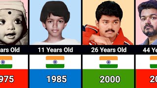 Thalapathy Vijay AGE Transformation From 1 to 49 19752024 [upl. by Crysta]