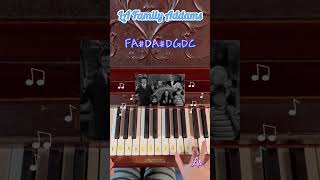 Beginners Piano 🎼 Addams Family Piano Halloween Song 🎃 piano easypiano addamsfamily halloween [upl. by Aisemaj]