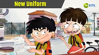 New Uniform  Badrinath and Budhdeb  Comedy Cartoon  Hindi Cartoon  TV Show  Zee Kids [upl. by Latin]