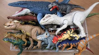 100 Dinosaurs Box  Jurassic World Dinos Schleich Dino Tyrannosaurus Triceratops Stegosaurus [upl. by Cherian]