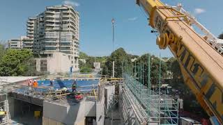 Ascham School  Fiona Redevelopment Project  Columns Installation [upl. by Otho7]