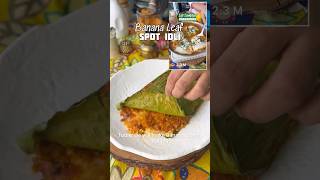 🍃Banana Leaf Spot Idli New way to eat Idli  What do you think [upl. by Lamp]