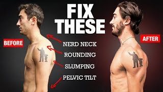 How to Fix Your Posture in 4 Moves PERMANENTLY [upl. by Odnuges]