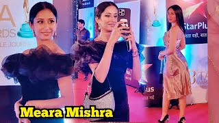 Maera Mishra BTS video While Shooting Reels For Friend On the Red Carpet of ITA Awards [upl. by Ralf]