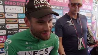 Filippo Ganna  Interview at the finish  Stage 14  Giro dItalia 2024 [upl. by Ainig872]