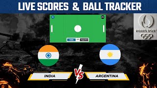 India Vs Argentina Hockey Live Scores amp Updates  FIH Hockey Paris Olympics 2024 [upl. by Nisen]