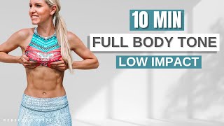 Beginners LOW IMPACT FULL BODY Workout at Home to TONE UP [upl. by Lihcox]