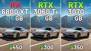 RX 6800 XT vs RTX 3060 Ti vs RTX 3070  Test in 10Games in 2024 [upl. by Bourgeois]