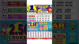 DEAR LOTTERY SAMBAD MORNING 8PM RESULT TODAY LIVE DRAW ON 18112024 NAGALAND [upl. by Neural]