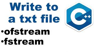 C CPP How to write to a txt file using fstream and ofstrea [upl. by Ecikram845]