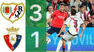 Resumen del Rayo Vallecano 31 C A Osasuna en Radioestadio Navarra [upl. by Danby]