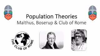 Population Theories  Malthus Boserup amp Club of Rome [upl. by Asiram]