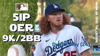 Dustin May season debut  Aug 20 2022  MLB highlights [upl. by Nasya]