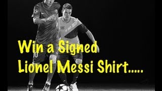 WIN A SIGNED LIONEL MESSI SHIRT  F2 COMPETITION [upl. by Hildy36]