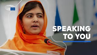 Malala Yousafzai speech on education  European Parliament [upl. by Hanser]