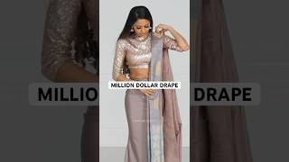 Million Dollar Drape ✨  Infinity Drape Saree  How to drape a saree perfectly  shorts [upl. by Duane550]