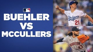 Walker Buehler and Lance McCullers have awesome pitching duel in DodgersAstros [upl. by Lacy]