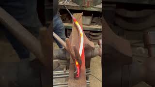 Bending fire tools blacksmith makingvideos shortswithcamilla [upl. by Notserp]