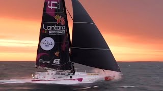 Amazing 48h solo sailing in Imoca 60🔥😱⛵️ [upl. by Weisler]