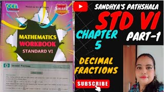 MathematicsWorkbook Navneet SolutionStd 6th Maharashtra BoardChapter 5 Pt 1 Decimal Fraction [upl. by Leisha]