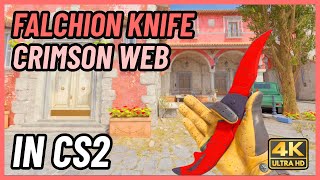 ★ CS2 Falchion Knife Crimson Web  CS2 Knife InGame Showcase 4K [upl. by Anidal476]