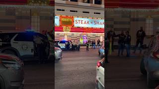 Fremont St POLICE 🚔 fremontstreetlasvegas fremont fremontstreet cops police fight fighting [upl. by Aloke]