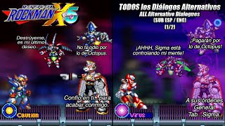 Megaman  Rockman X5 TODOS los Diálogos ALTERNATIVOS 12  8 JEFES y el Virus Sigma  Loquendo [upl. by Delastre381]