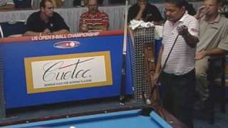 2005 US Open 9Ball Championship Gabe Owen vs Efren Reyes [upl. by Onyx]