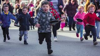 2019 Alcester Pancake Day races [upl. by Janka]