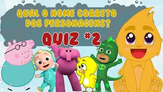 ADIVINHE O NOME DO PERSONAGEM  Turma do FLuffy Quiz 2 [upl. by Millburn]