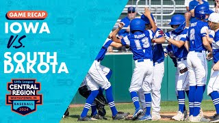 Game Highlights South Dakota vs Iowa  Little League Baseball Midwest Region Tournament [upl. by Eldin]