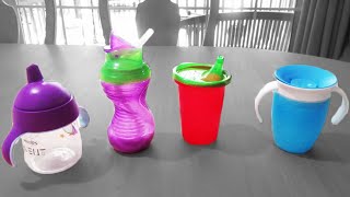 4 SIPPY CUPS Which one is BEST 😃 [upl. by Revart]